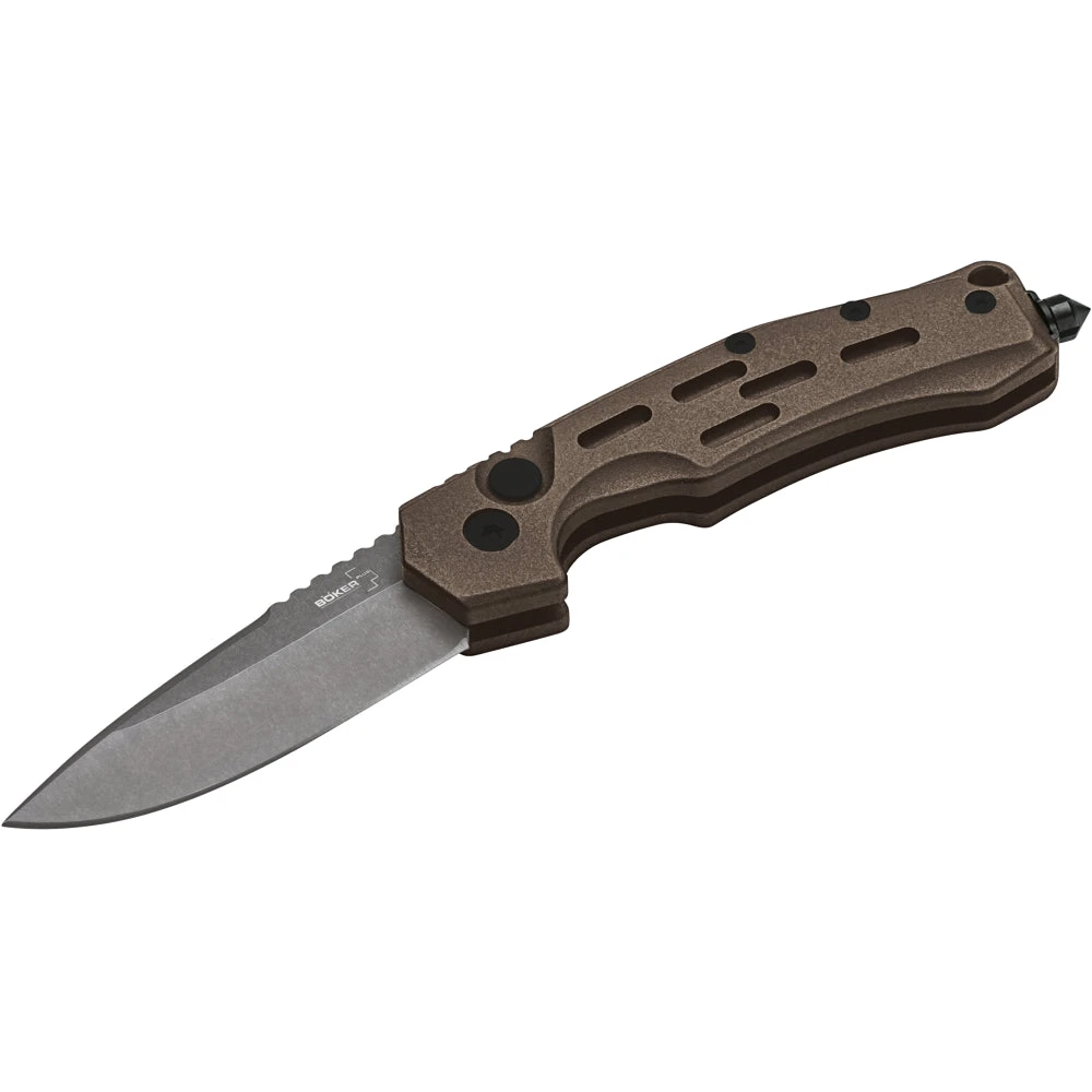 Couteau Automatique Thunder Storm Auto Coyote Manche Aluminium Boker Plus 3 Couteau Automatique Thunder Storm Auto Coyote Manche Aluminium Boker Plus
