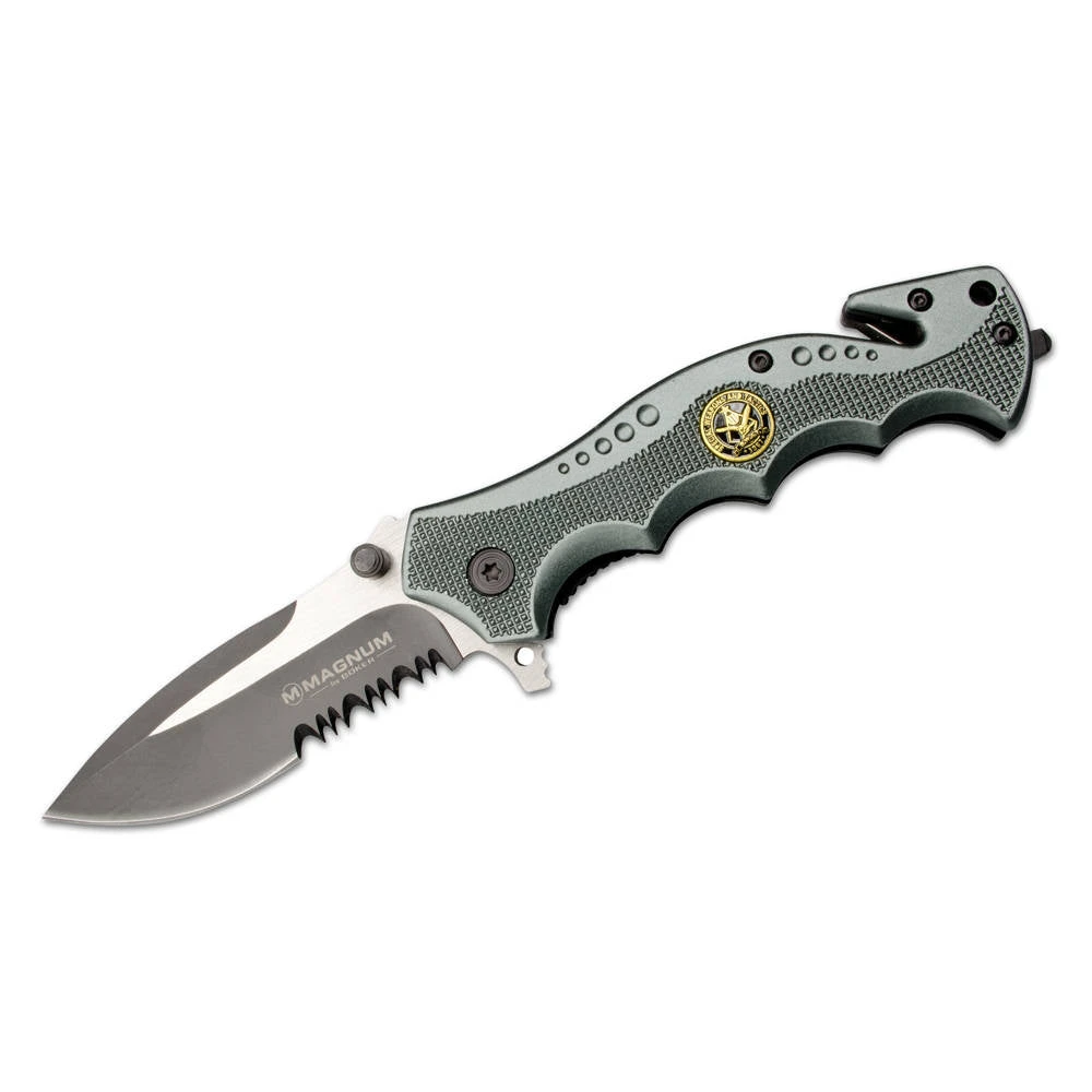 Couteau Pliant Multi-fonctions Swat Res-Q Manche Aluminium Boker Magnum 3 Couteau Pliant Multi-fonctions Swat Res-Q Manche Aluminium Boker Magnum