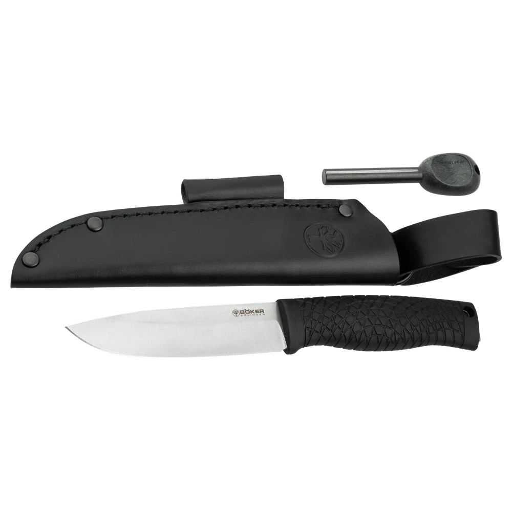 Couteau De Chasse Bronco Manche TPE Boker 3 Couteau De Chasse Bronco Manche TPE Boker