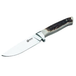 Couteau De Chasse Hunter Stag Manche Bois De Cerf Boker Plus