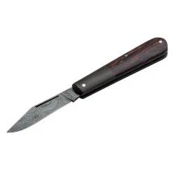 Couteau De Poche Barlow Integral Leopard Damas Manche Micarta/Ironwood Boker