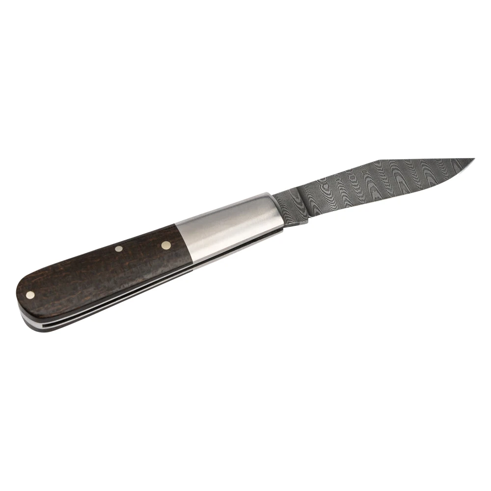 Couteau De Poche Barlow M4 Sherman Damas Manche Micarta/Acier Inox Boker 4 Couteau De Poche Barlow M4 Sherman Damas Manche Micarta/Acier Inox Boker - Image 2