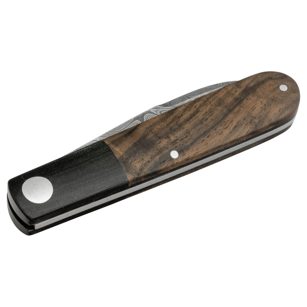 Couteau De Poche Barlow Prime Tirpitz-Damascus Manche Micarta/Noyer Boker 6 Couteau De Poche Barlow Prime Tirpitz-Damascus Manche Micarta/Noyer Boker - Image 4