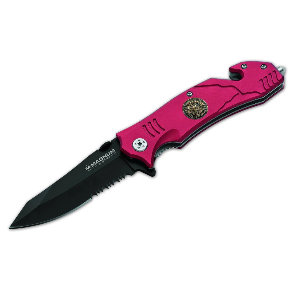 Couteau De Poche Fire Fighter Manche Aluminium Boker Magnum 3 Couteau De Poche Fire Fighter Manche Aluminium Boker Magnum