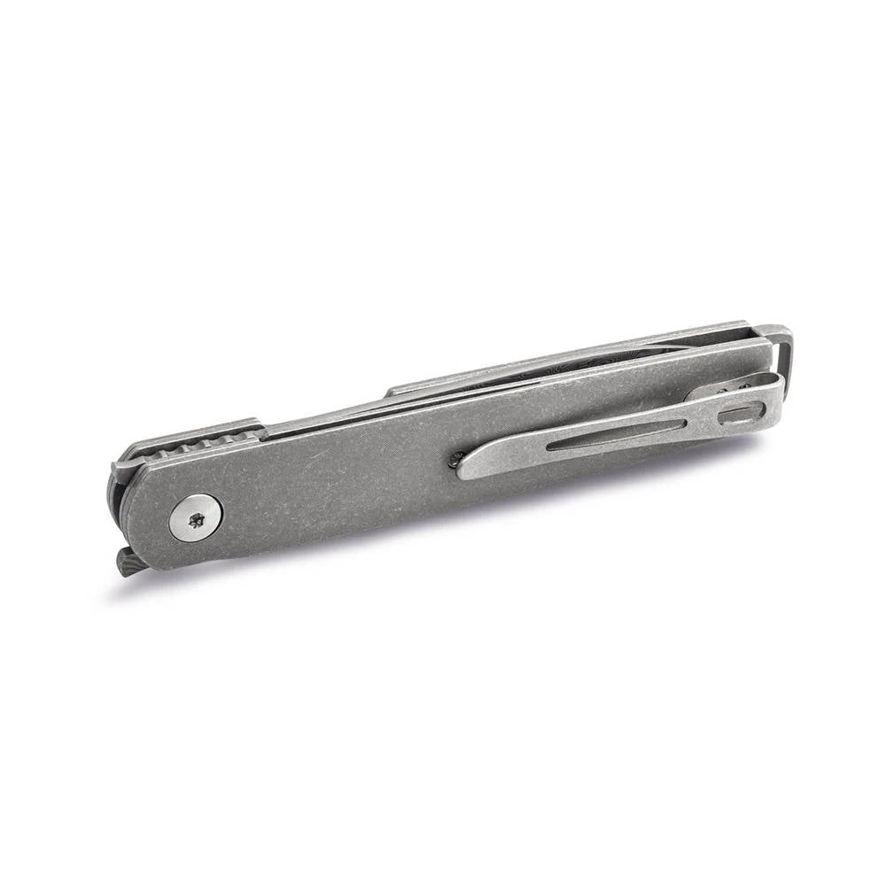 Couteau De Poche LFR Damascus Manche Titane Boker Plus 5 Couteau De Poche LFR Damascus Manche Titane Boker Plus - Image 3