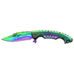 Couteau De Poche Rainbow Mermaid Manche Acier Boker Magnum