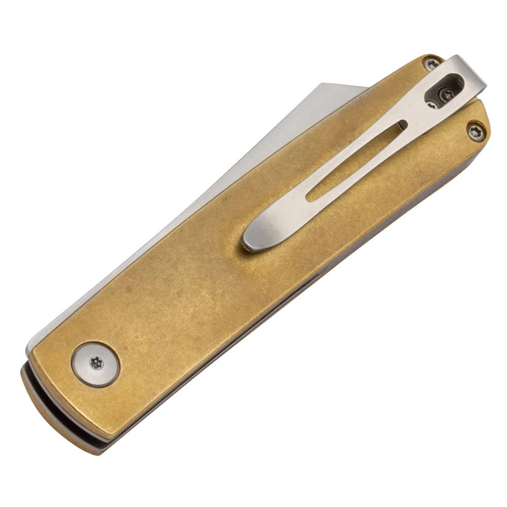 Couteau De Poche Tenshi Brass Manche Laiton Boker Plus 5 Couteau De Poche Tenshi Brass Manche Laiton Boker Plus - Image 3